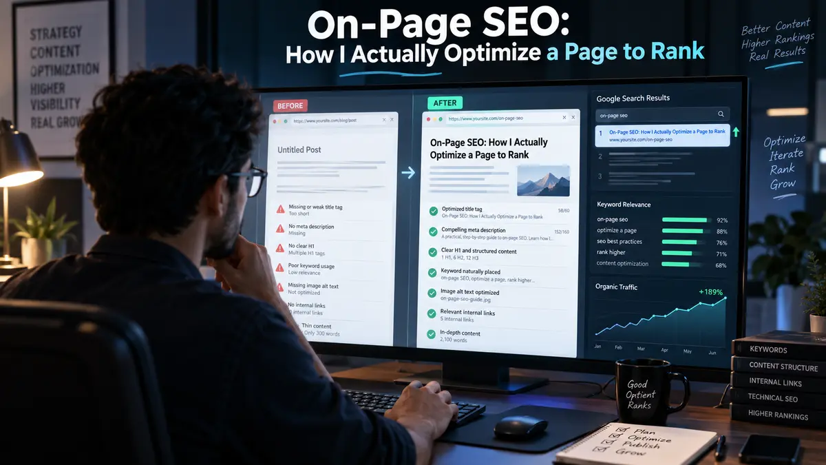 On-Page SEO: How I Actually Optimize a Page to Rank
